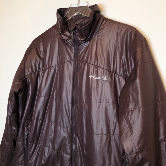 Columbia Burgundy Zip Up Jacket - Picture 5 of 12